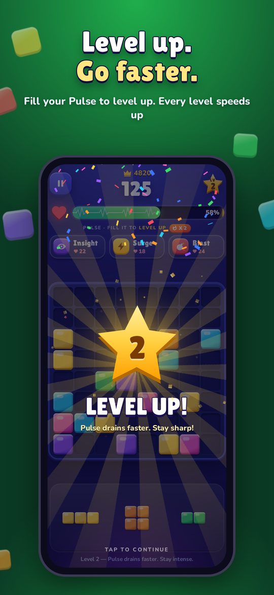 Level up and go faster