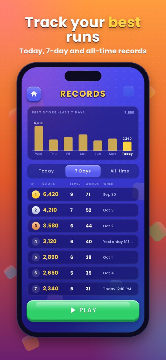 Track your best runs